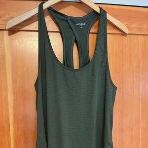 Women's Manduka Green Racerback Tank Top